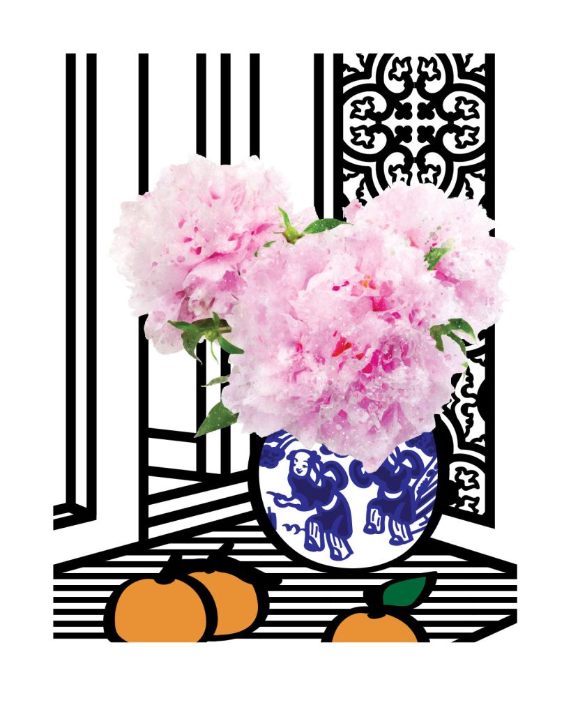 Paeonies by Window